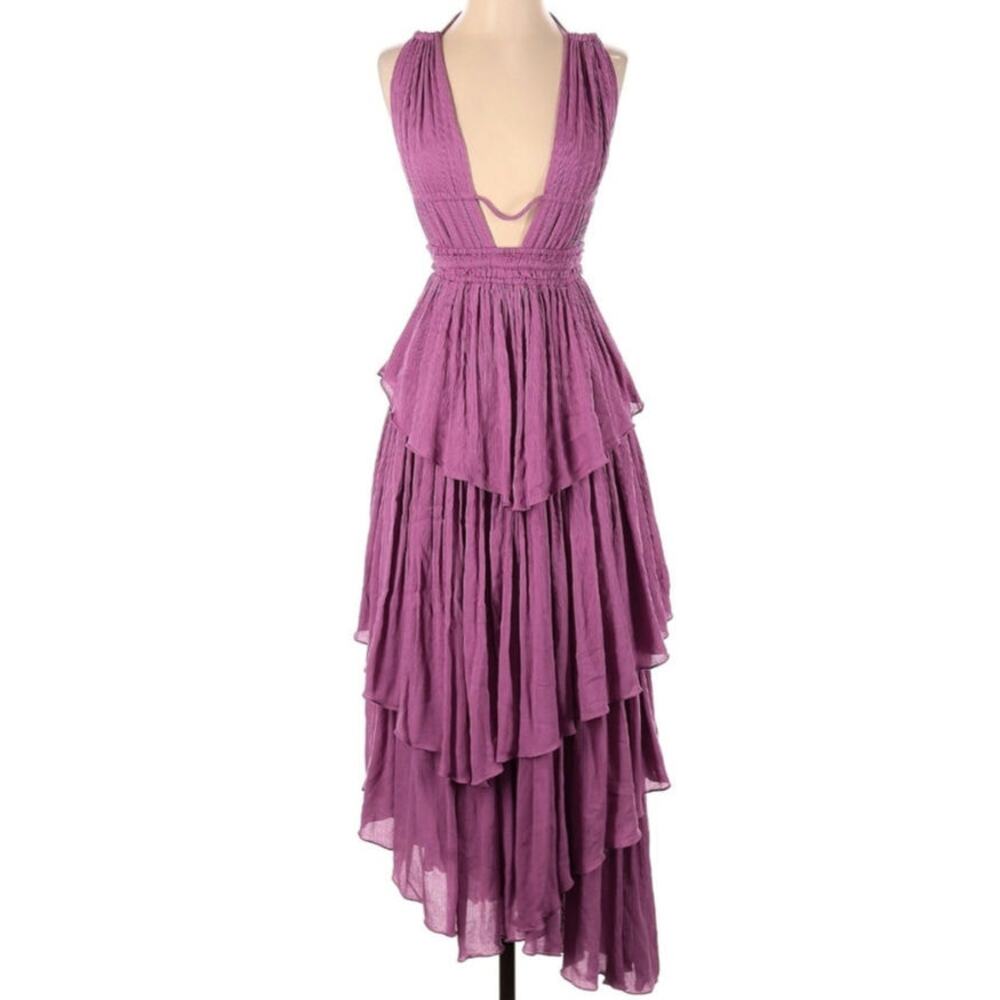 Free People Asymmetrical Dress in Purple